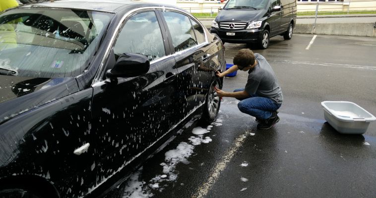 Die Felgen wurden auf Hochglanz poliert.